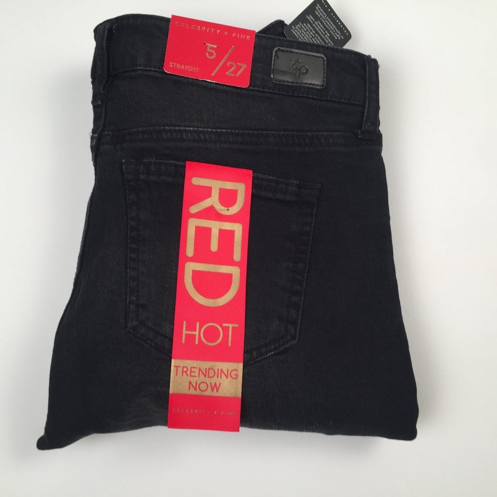 Celebrity Pink Jeans Ankle Straight Distressed